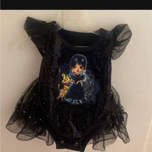 Wednesday onesie and tutu